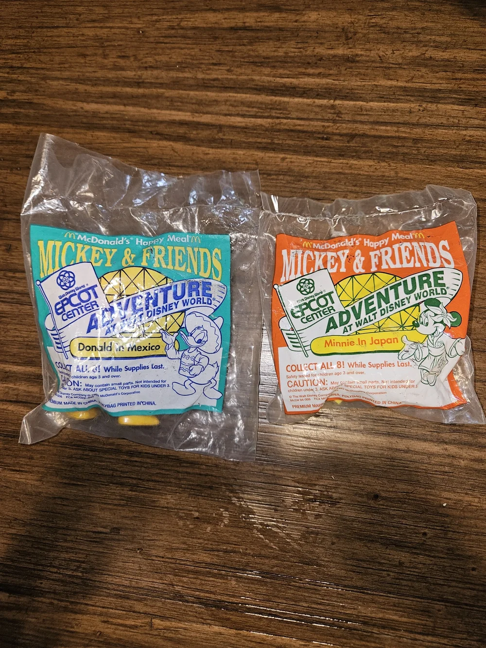 McDonald's Orange, Green & Yellow Mickey & Friends Adventure Packet
